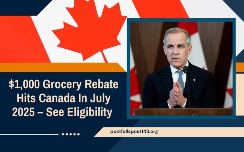 $1,000 Grocery Rebate Hits Canada In July 2025 – See Eligibility And CRA Payment Dates Now!