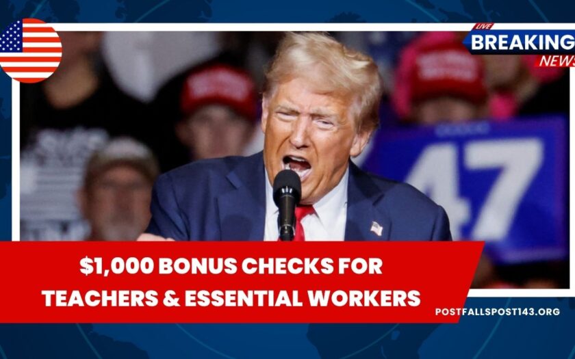 $1,000 Bonus Checks For Teachers & Essential Workers – See Which States Are Paying This August!