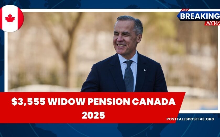$3,555 Widow Pension Canada 2025- Eligibility, Benefits, Payment Amount & Application Process Explained