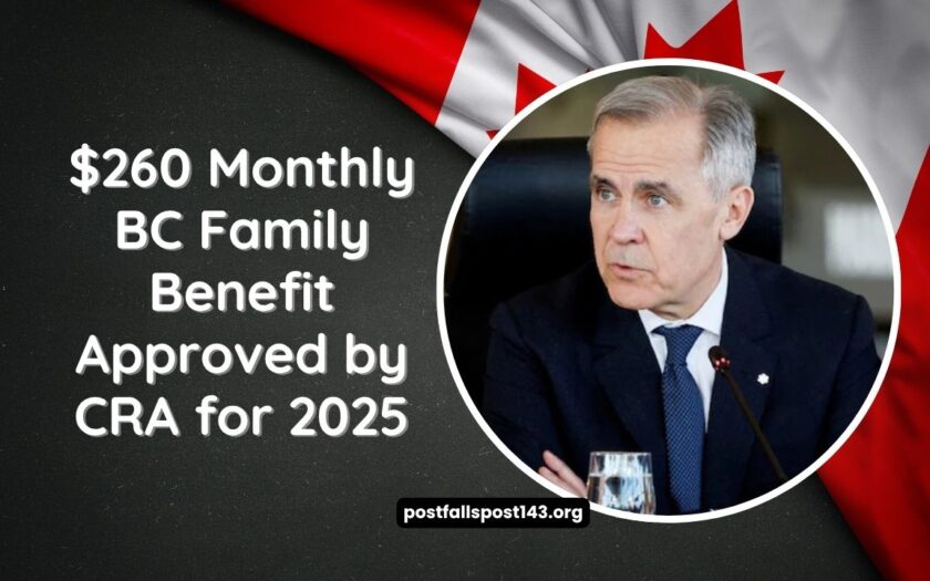 $260 Monthly BC Family Benefit Approved by CRA for 2025