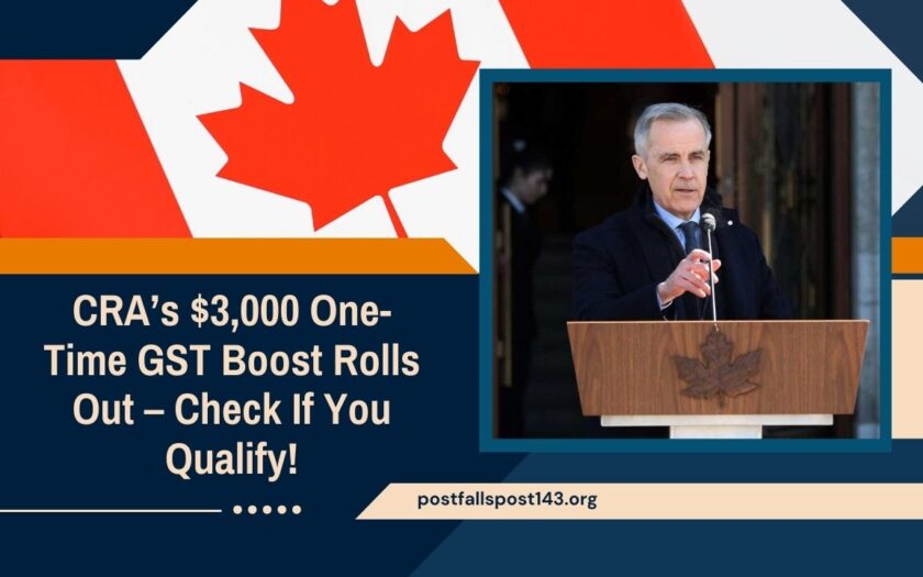 CRA’s $3,000 One-Time GST Boost Rolls Out – Check If You Qualify!