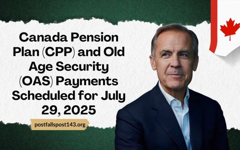 Canada Pension Plan (CPP) and Old Age Security (OAS) Payments Scheduled for July 29, 2025